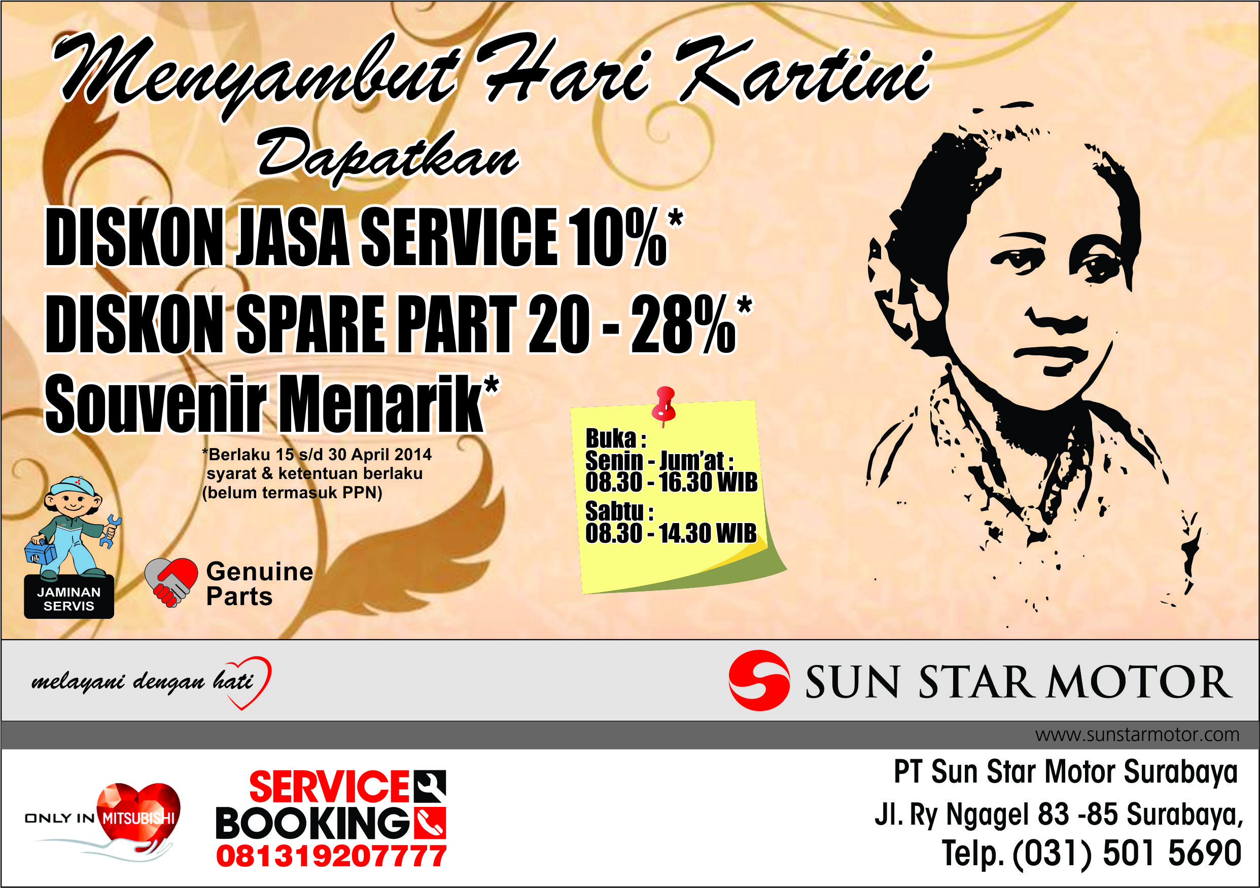 Brosur Service Hari Kartini - Surabaya